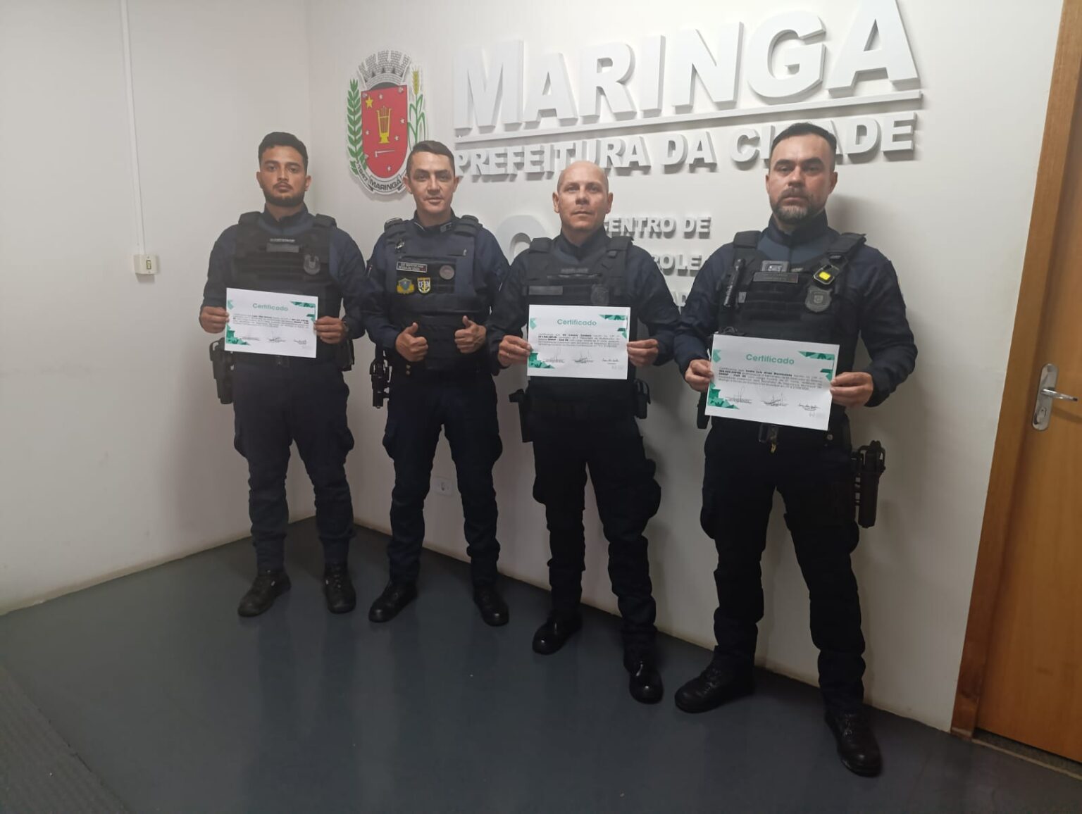 Agentes vão auxiliar na implantação do Sinesp-CAD no município litorâneo (Credito: Divulgação/PMM)