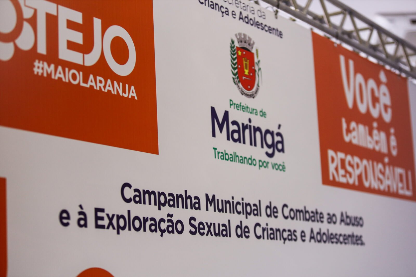 Na abertura da campanha Maio Laranja, município lança 1º canal de denúncias exclusivo para crimes contra crianças e adolescentes do Brasil 2 Ao longo de todo o mes de maio serao realizadas diversas acoes de conscientizacao