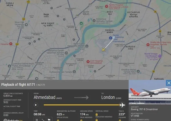Tragédia Aérea na Índia: Avião Lança "Mayday" Antes de Queda Fatal; Após Sinal de Socorro não houve mais comunicação 3 GtPZ94BX0AAhuR6