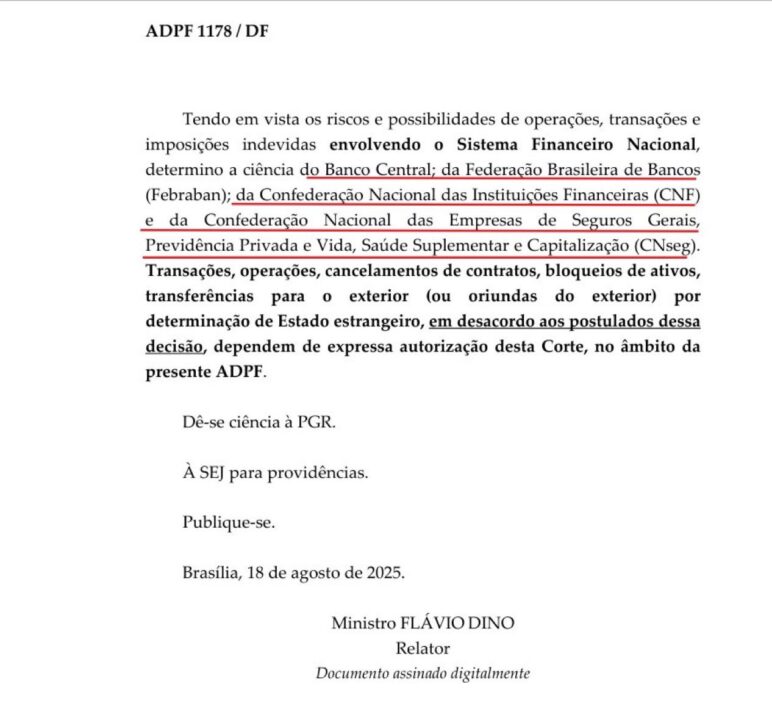 Flávio Dino, do STF, desafia Lei Magnitsky e decide anular efeitos de leis estrangeiras no país, inclusive contra STF e Alexandre de Moraes 2 GyphxRkW0AAg yw - Saiba Já News