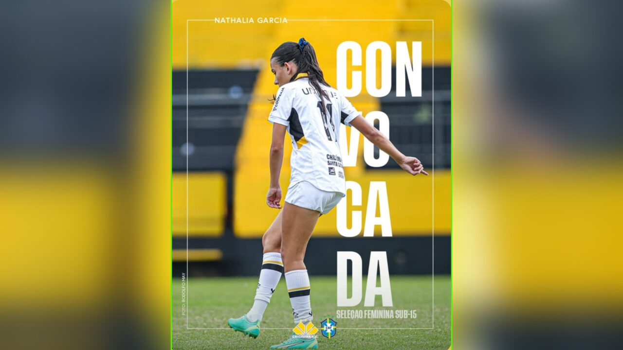 Talento de Maringá brilha no futebol feminino: Nathália, de 14 anos, convocada para a Seleção Brasileira!