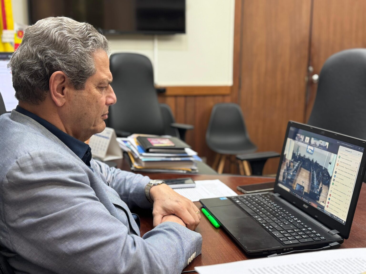 O prefeito Silvio Barros