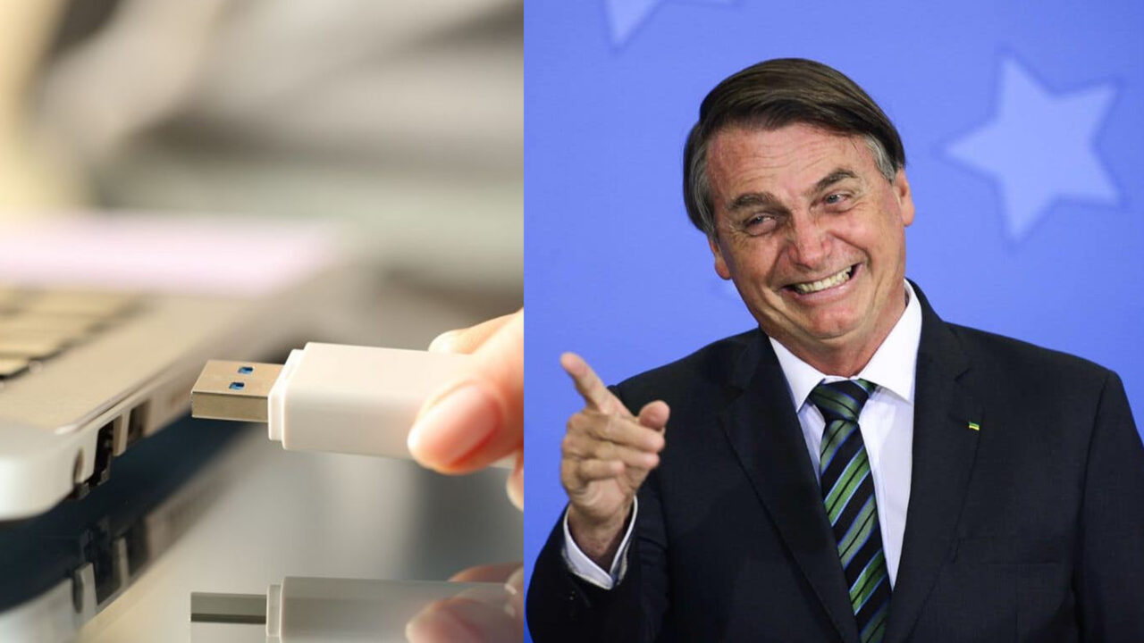 Pen drive de Bolsonaro