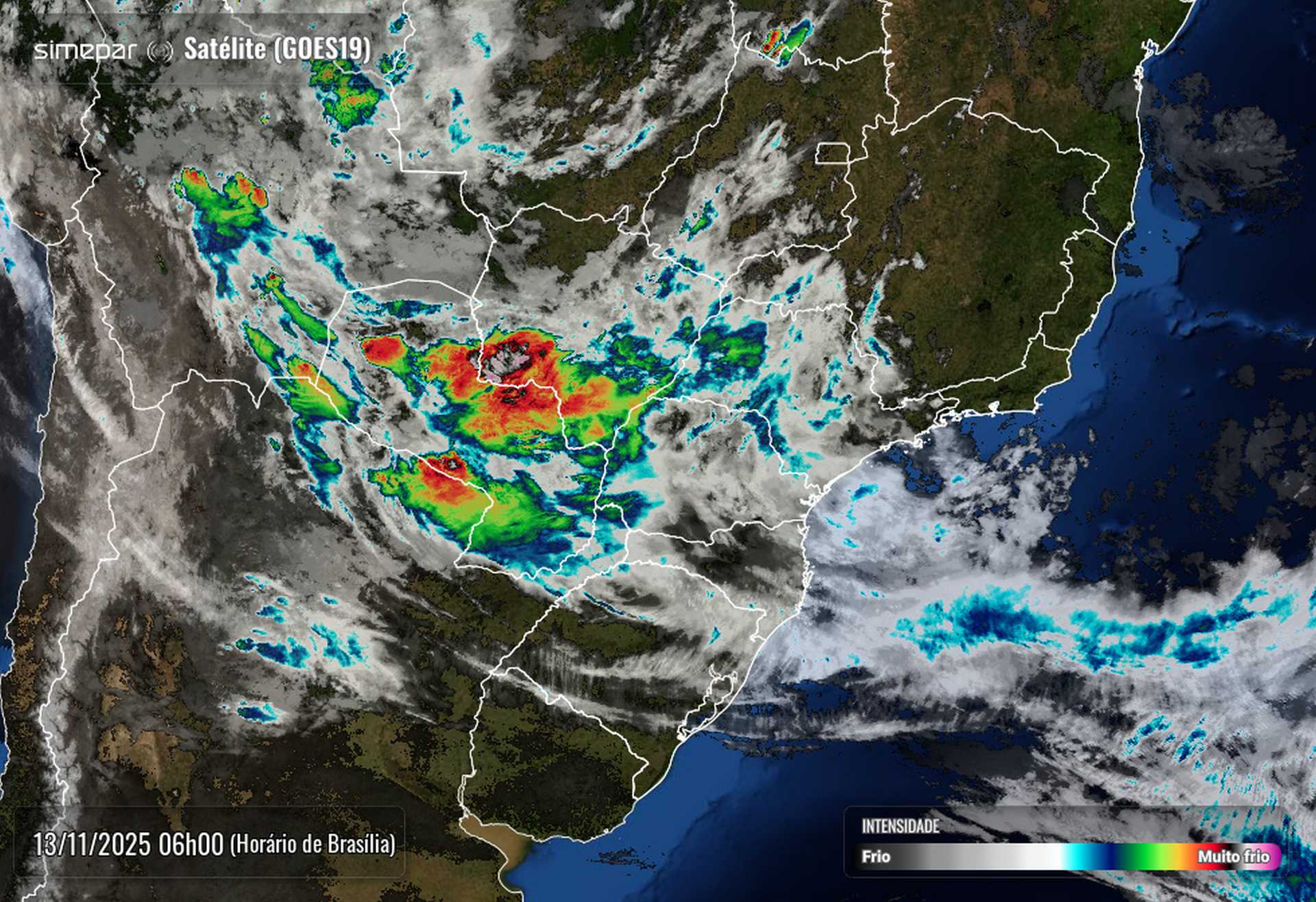 Previsão do tempo: instabilidade e chuvas persistem no Paraná