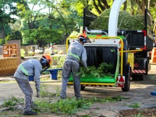 O mutirão de serviços de manutenção seguirá nos próximos dias no Cemitério Municipal. (Credito: Rafael Macri / PMM)
