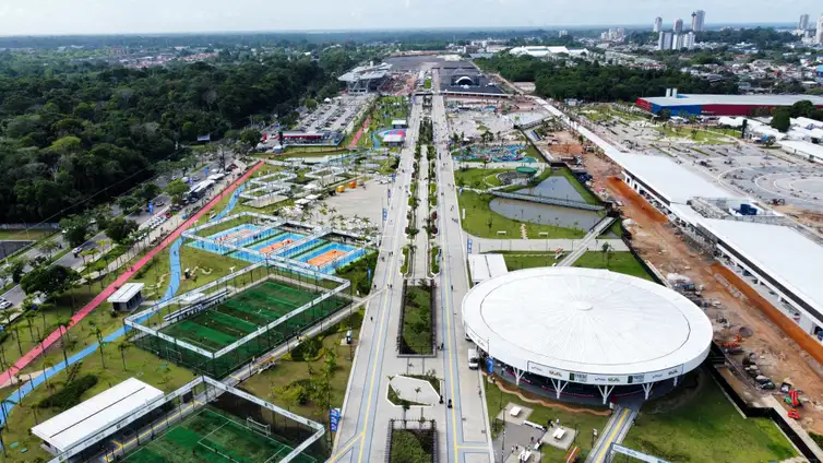 Vista aerea do Parque da Cidade que sera uma das principais sedes da COP30 em Belem - Saiba Já News