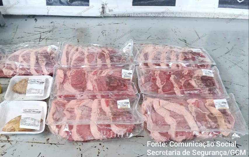 Homem é preso pela Guarda Civil de Maringá após furtar carne em supermercado da Zona 04