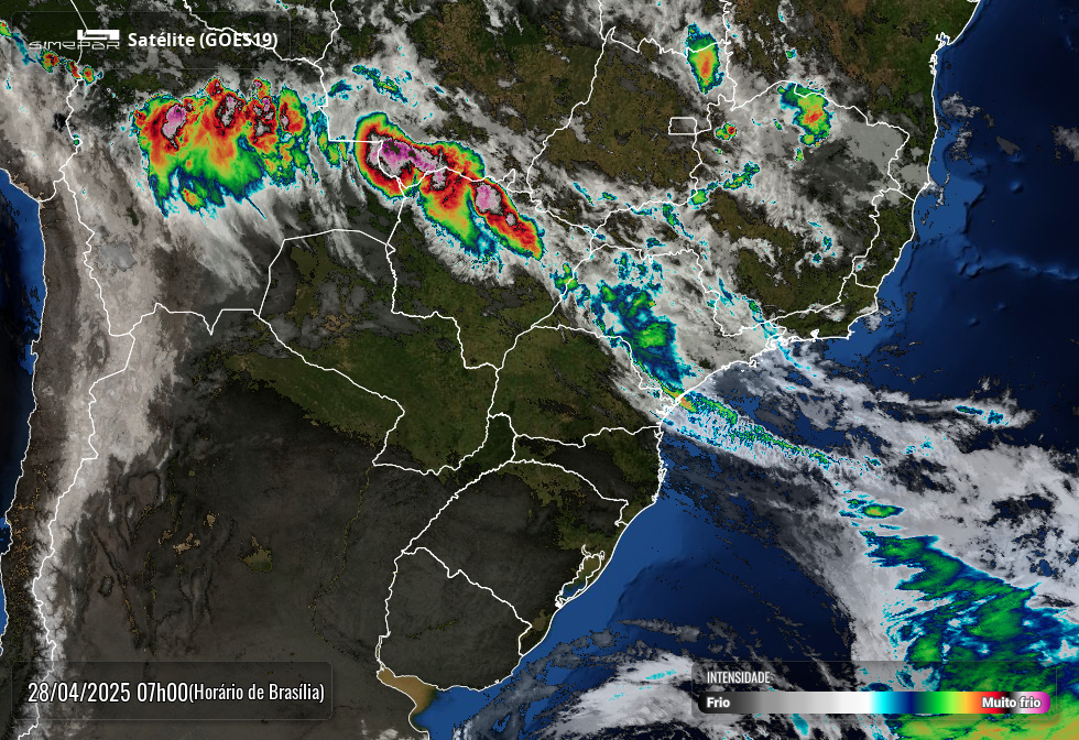 SIMEPAR: Semana começa com forte resfriamento no estado, confira na previsão do tempo 2 Radar Simepar