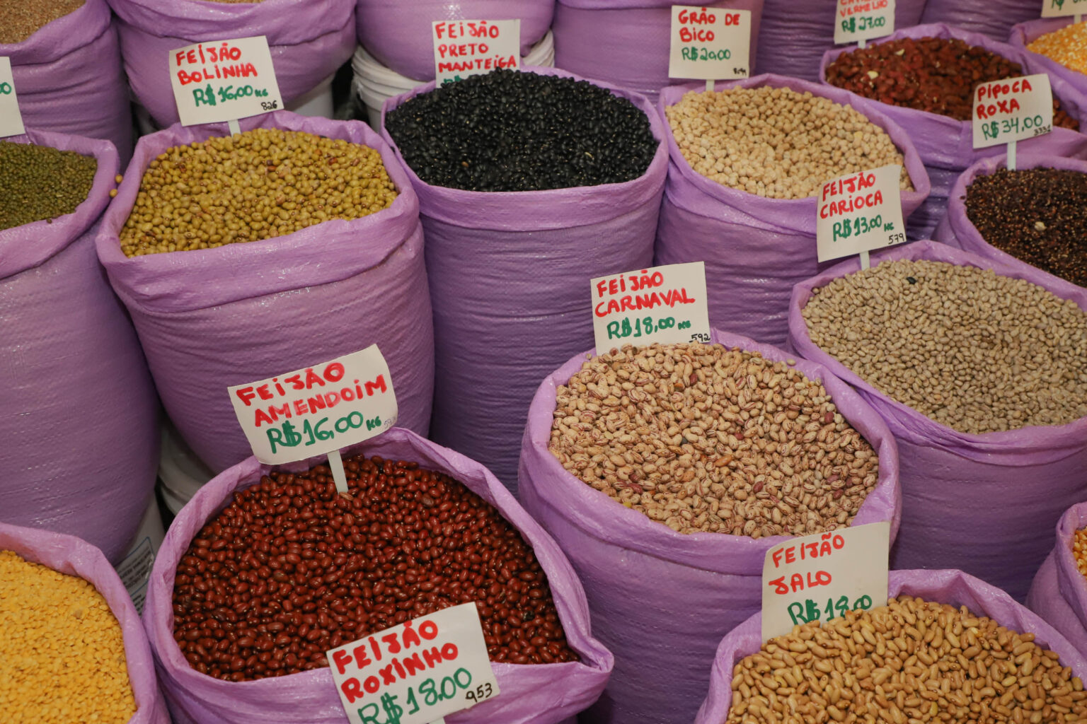 Produção de feijão