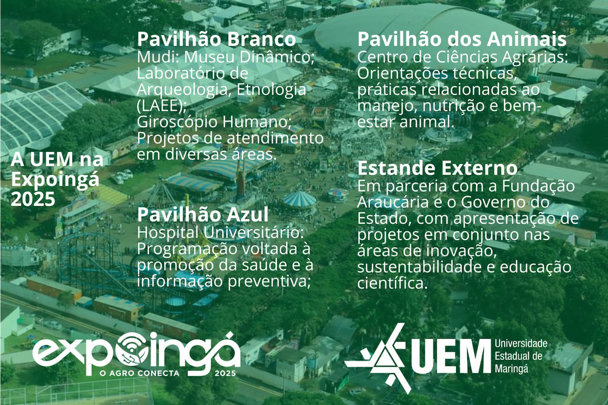 Expoingá 2025: UEM apresenta mais de 100 projetos científicos e tecnológicos e impulsiona inovação na maior feira agropecuária do Paraná 2